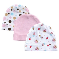 3 Pack Infant Caps - Luvable