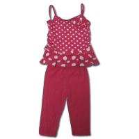 Girl's Polka Dot Leggings Outfit