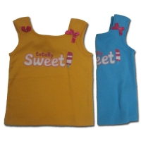 Girl's Sleeveless Top - Totally Sweet (Assorted Colours)