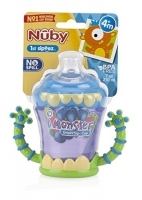 Nuby Boys' Snack N Sip 9 Oz. Monster Cup With Straw