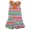 Girl's Sleeveless Romper - Printed