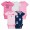 Gerber 5-pack Girls Fox Onesies® Brand Short Slee...