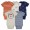 Gerber 5-Pack Newborn Boys’ Tiger Onesies