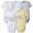 Gerber 5-Pack Neutral Elephant Onesies Brand Short...