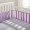 Breathable Baby Mesh Crib Liner, Lavender