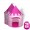 Fox Print Princess Castle Play Tent with Glow in t...