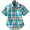 Blue Plaid Woven Button Down Shirt - 3T